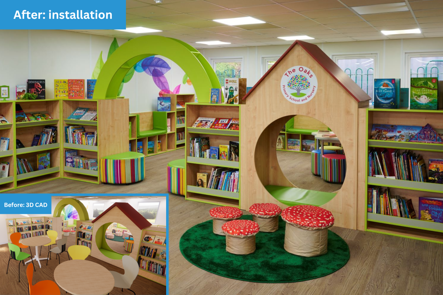 Interior design for school libraries