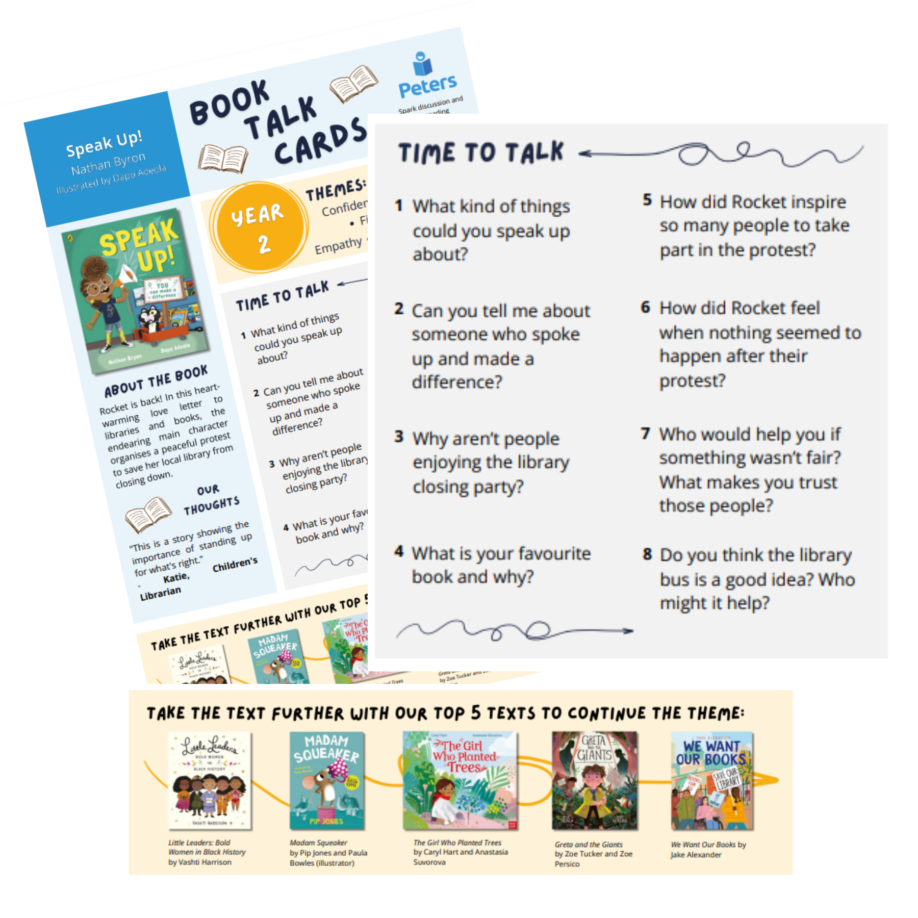 Book talks cards in the primary curriculum uk