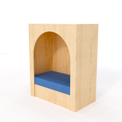 Reading nook with cushion