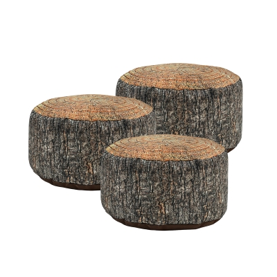 Tree stump stools (pack of 3)
